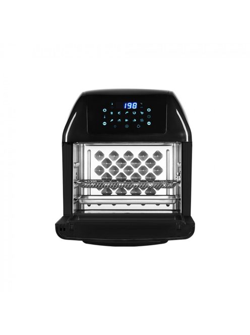 Мултифункционална фурна с горещ въздух ZEPHYR ZP 1980 AO PRO, 1500W, 12 литра, 8 приставки, 10 функции, Черен - Код G8355