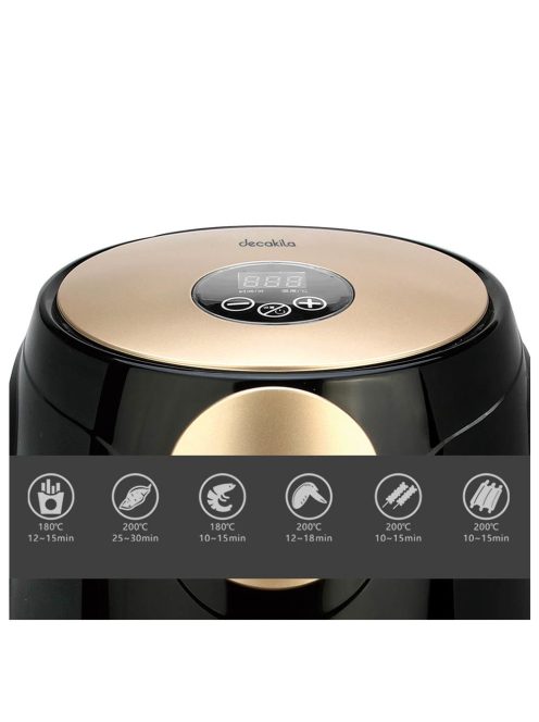 Фритюрник DECAKILA Air Fryer, LED, 2 L, 1000 W, Черен - Код G8708