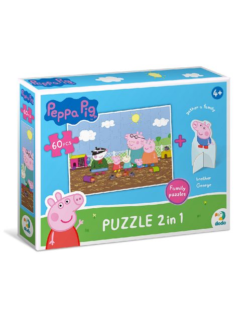 Детски пъзел Peppa Pig 2в1 (60 части)